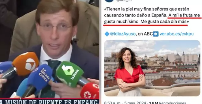 Almeida revienta el cinismómetro: pide que Puente dimita por "insultar" a Milei horas después de que Ayuso insista con su "me gusta la fruta"