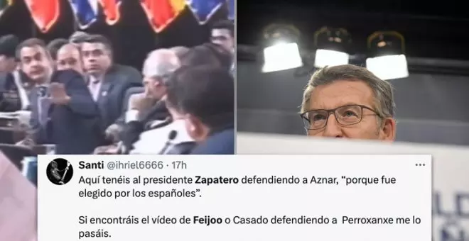 Cuando Zapatero defendió a Aznar ante Chávez vs. el servilismo del PP con Milei: "Gente con clase y clases de gente"