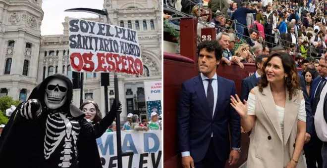 Las mareas se revuelven contra Ayuso y resurgen con más fuerza en defensa de la educación y la sanidad pública de Madrid