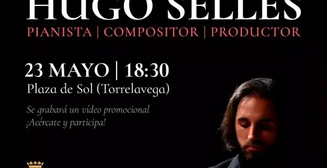 El pianista Hugo Selles ofrecerá este jueves un concierto en Torrelavega