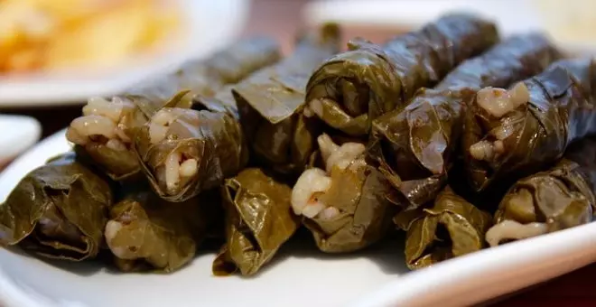 Pato confinado - Receta de dolma: deliciosos rollitos de parra turcos