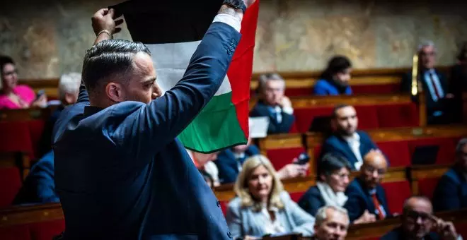 La Asamblea Nacional de Francia suspende durante 15 días a un diputado por ondear una bandera palestina