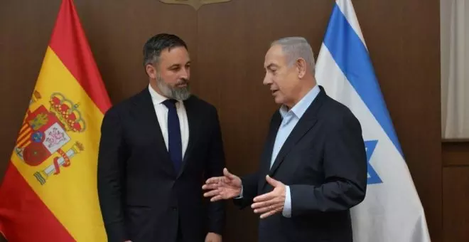 Abascal se reúne con Netanyahu para elogiar "la firmeza de Israel" y dar la espalda al Gobierno español