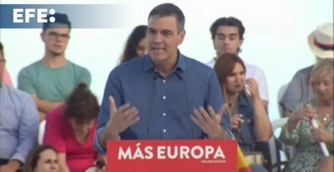 Sánchez pide votar "en masa" el PSOE para impedir que gane la "política sucia" de PP y Vox