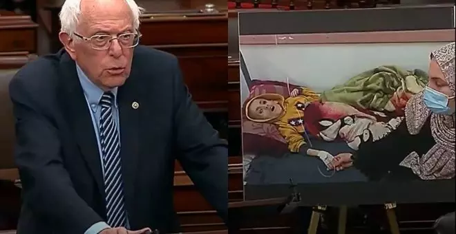 Bernie Sanders muestra duras imágenes de niños muriendo de hambre en Gaza: "Es el resultado de las políticas de Netanyahu"