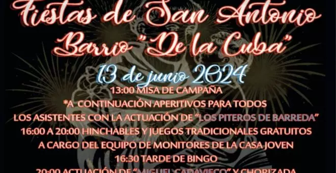 El barrio de La Cuba celebra este jueves sus fiestas populares de San Antonio