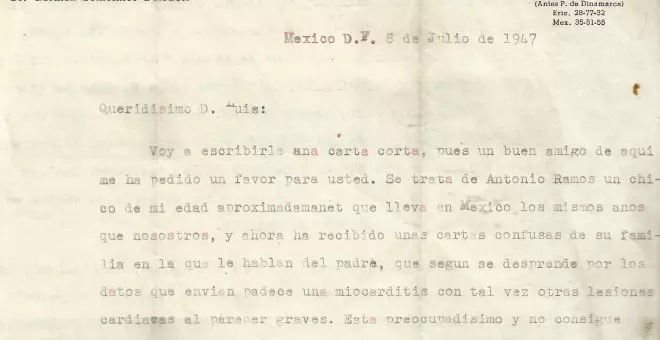 Recordando, desde el exilio en México del doctor Germán Somolinos, a su maestro, el doctor Calandre