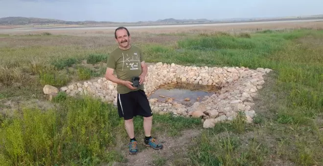 Javier Mañas: grullas y cebada ecológica en Gallocanta