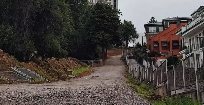 Comienzan las obras de las escaleras y rampas mecánicas entre Valdecilla y Herrera Oria