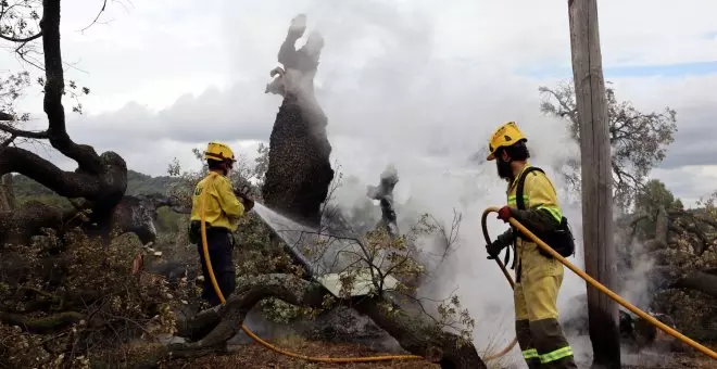 Revifa "l'incendi" entre les ADF i els Bombers en plena campanya forestal