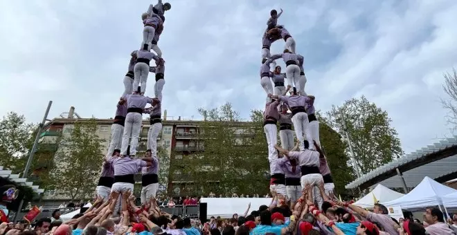 Los Minyons de Terrassa acarician el cielo de Vallecas