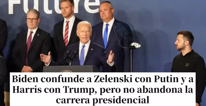 Biden la vuelve a liar y llama Putin a Zelenski y se refiere al "vicepresidente Trump" en lugar de Kamala Harris: "Semana clave, decían..."