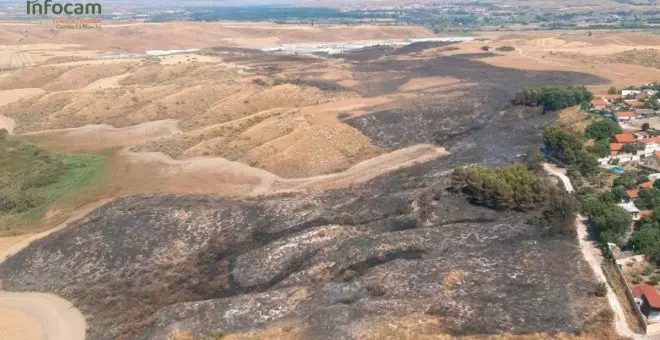 Detenido un hombre de 91 años por el incendio forestal de Borox que obligó a desalojar a 70 personas