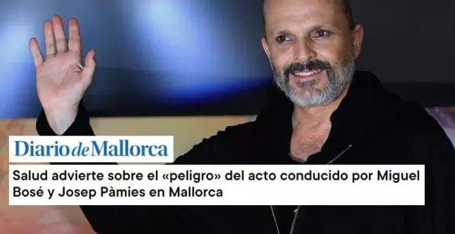 La "peligrosa" convención de Miguel Bosé y el Dream Team de la pseudomedicina: "Por eso hay que dar ciencia en los institutos"