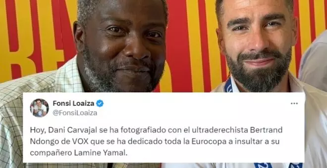 Dani Carvajal se fotografía junto al ultra Bertrand Ndongo y las redes ya ni se sorprenden: "Dios los cría y ellos se juntan"