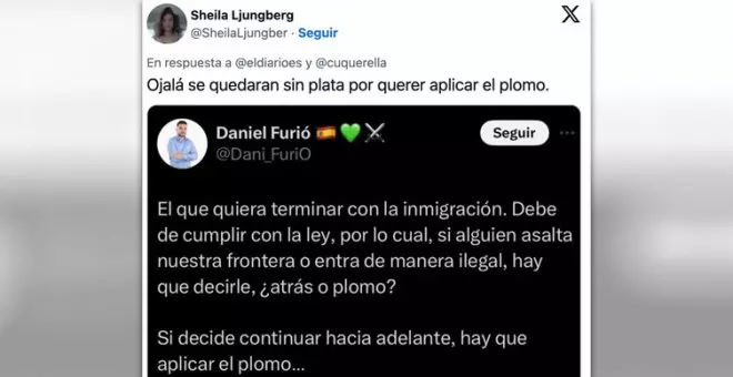 "No les llames nazis que se enfadan": indignación por un concejal de Vox que pide "plomo" para los migrantes en situación irregular