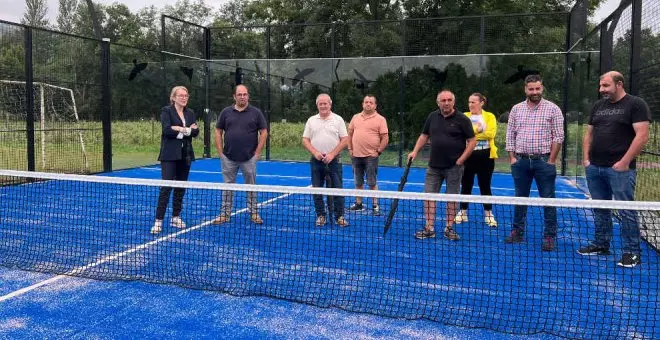 Ayuntamiento y Gobierno colaboran en la construcción de una pista de pádel y la renovación de la pista de fútbol de Escobedo