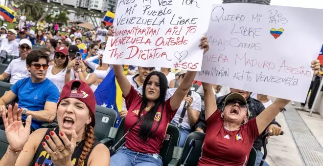 Las protestas venezolanas se extienden en América y España exigiendo la salida de Maduro