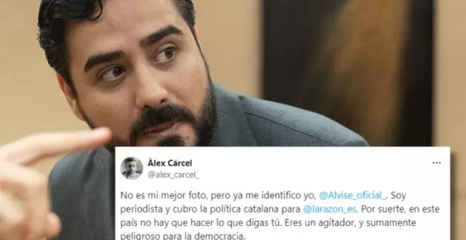 El ultra Alvise señala a un periodista como cómplice de la fuga de Puigdemont y las redes estallan: "Eres sumamente peligroso para la democracia"