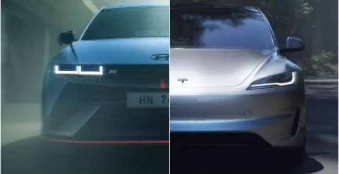 La carrera que todos esperábamos y cuyo final no te podrás creer: Hyundai Ioniq 5 vs Tesla Model 3