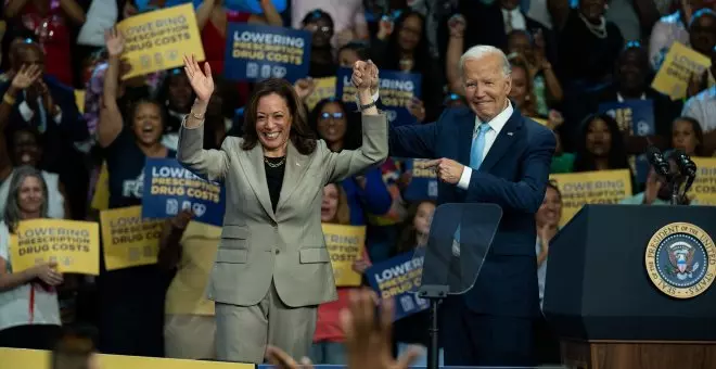 Biden pasa el testigo a Harris y será el protagonista al inicio de la convención demócrata