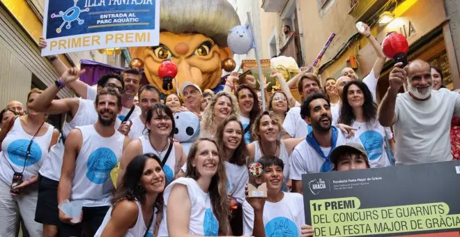 El carrer Mozart, primer premi del concurs de carrers guarnits de Gràcia