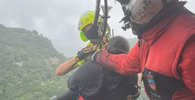 Nuevo rescate en Los Ojos del Diablo, esta vez una senderista con fractura de tobillo