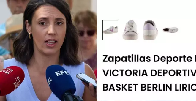 Irene Montero desmonta una absurda crítica por el precio de sus zapatillas: "El zasca ha sonado hasta en Mánchester"