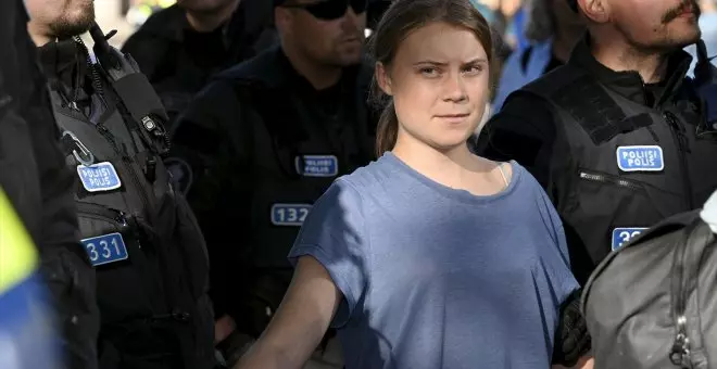 Detienen a Greta Thunberg en una protesta contra Israel en Copenhague