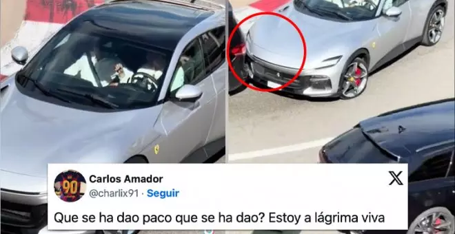 "¡Se ha 'dao' Paco, que se ha 'dao'!": el maravilloso comentario en el vídeo viral de un pequeño choque del piloto Charles Leclerc