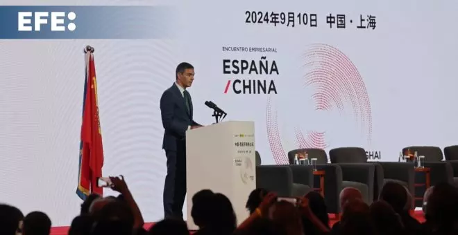 Pedro Sánchez exhibe en China la fortaleza económica de España