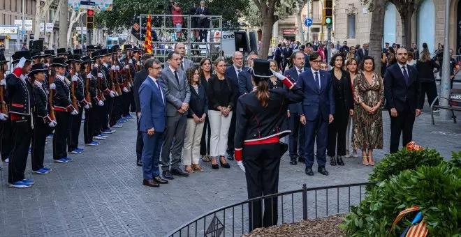 El finançament, l'amnistia i el canvi de Govern marquen les ofrenes florals a Rafael Casanova de la Diada