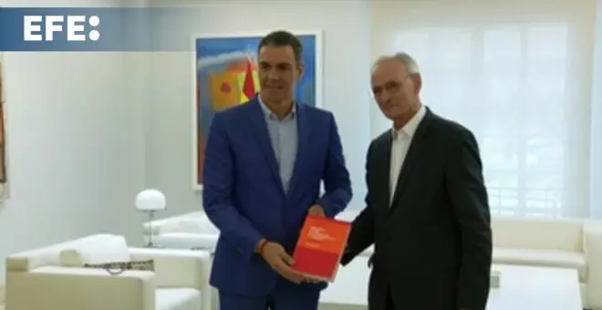 Pedro Sánchez se reúne con el presidente del Consejo Económico y Social (CES), Antón Costas