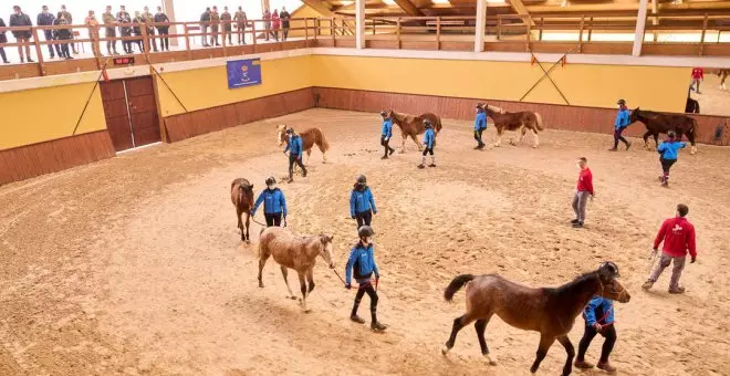 Los alumnos del centro de Heras "van a poder acceder a una formación de excelencia en un centro de referencia como es la Yeguada de Mazcuerras"