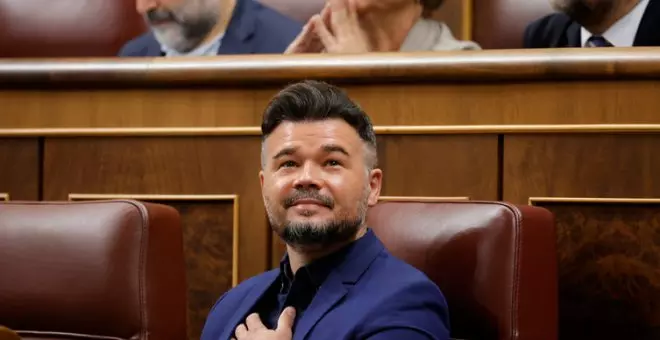 Gabriel Rufián resume en dos puntos lo de Junts tumbando la iniciativa para regular el precio de los alquileres con PP y Vox: "Sí, son de derechas"