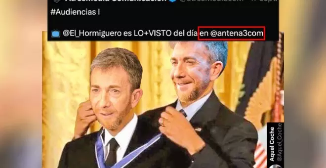 Atresmedia destaca que 'El Hormiguero' fue lo más visto el lunes... en Antena 3: "Y yo soy el más guapo de mi casa. Vivo solo"