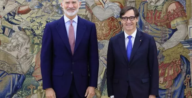 Illa trenca el boicot de les presidències independentistes a Felip VI amb la visita al Palau de la Zarzuela