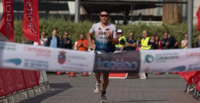 Javier Gómez Noya y Marta Borbón, vencedores del Triatlón Ciudad de Santander en distancia olímpica