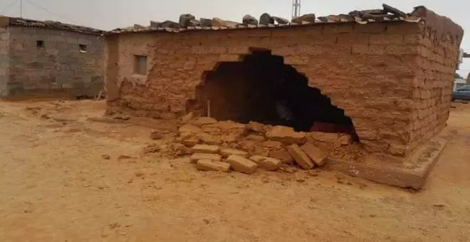 Las lluvias arrasan campos de refugiados saharauis en Tinduf (Argelia)