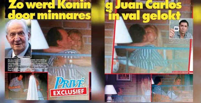 Una revista holandesa publica unas fotos de Juan Carlos I besándose con Barbara Rey y las redes arden: "Le pagamos las fiestas con impunidad"