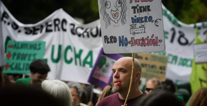 El profesorado de Madrid vuelve a ponerse en huelga contra las políticas educativas de Ayuso