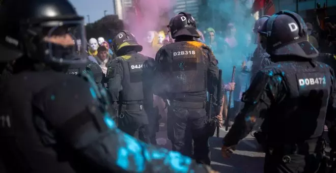 Un detenido y 64 identificados en las protestas ante el congreso inmobiliario de Barcelona