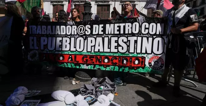 Protestas y trenes cortados en la huelga general por Palestina: "Hay que romper relaciones con Israel"