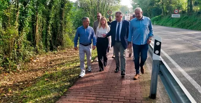 Un nuevo paseo peatonal conecta las localidades de Praves y Beranga