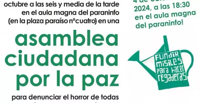 Movimiento ciudadano por el "No a las guerras" y por la Paz