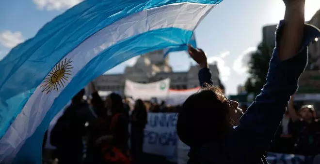 Manifestación por la educación pública Argentina