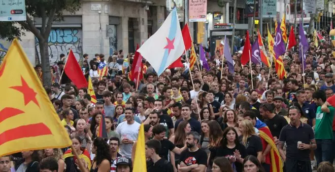 Detinguts tres militants d'Arran per presumptament danyar la façana de la Generalitat durant la Diada