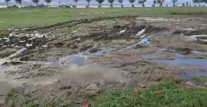 La Campa de La Magdalena sigue siendo un barrizal 15 días después del Champions Burger