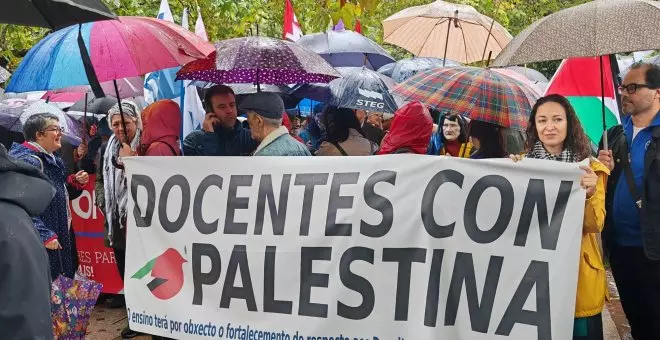 La represión contra la causa palestina se extiende a España con heridos y nueve detenidos en una protesta en Santiago