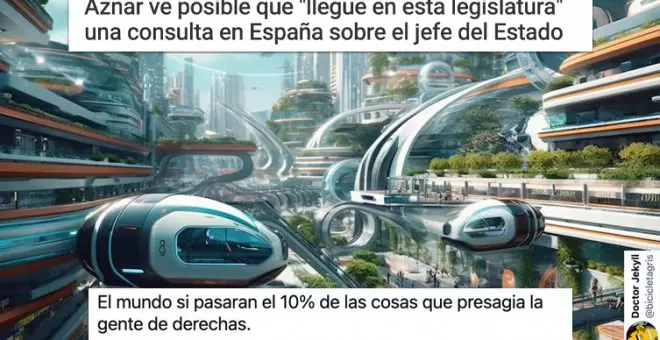 Aznar intenta asustar con que Sánchez hará una consulta sobre la monarquía y provoca el efecto contrario: "¿Dónde hay que firmar?"